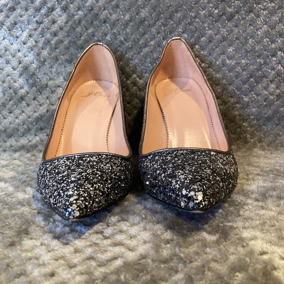 J. Crew Elsie pumps in gunmetal glitter - Picture 2 of 12